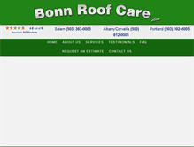 Tablet Screenshot of bonnroofcare.com